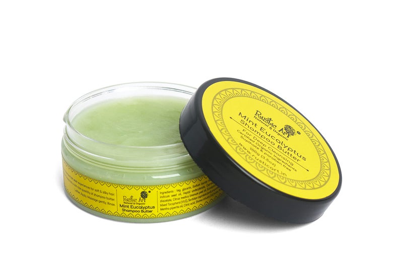 Rustic Art Mint Eucalyptus Shampoo Butter Concentrate | Natural & Organic | Sulphate & Paraben Free | Hydrating & Moisturizing | Lasts 3X Longer than Liquid | 3.5 Oz - Image 1